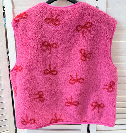 Weste mit Schleifenmuster: Rose / TU